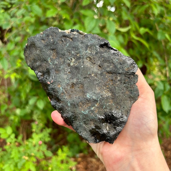Calcite on Large Amethyst Cluster with Goethite inclusions and phantoms - Picture 7 of 10